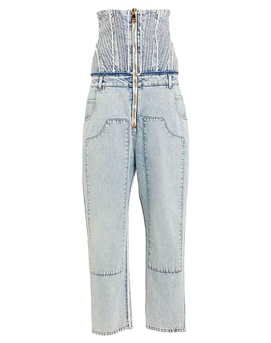 BALMAIN Denim trousers Blue 100% Cotton
