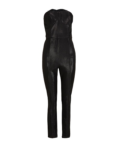 SIMONA CORSELLINI Tute e Salopette PARTY EDITION Nero 97% Poliestere, 3% Elastan, Poliammide