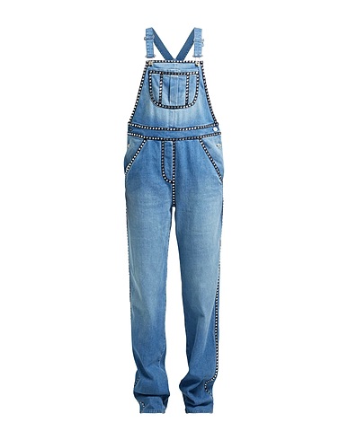 MOSCHINO Denim overall Blue 98% Cotton, 2% Elastane