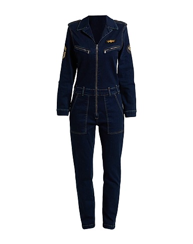 SCHOTT N.Y.C. Denim dungaree Blue 97% Cotton, 3% Elastane