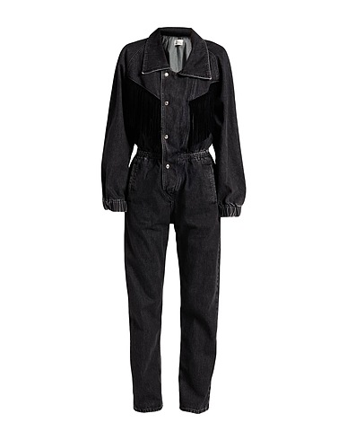 VICOLO Denim overall Black 100% Cotton