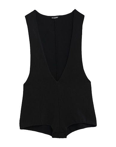 BALMAIN Jumpsuits and Dungarees Black 77% Viscose, 20% Polyamide, 3% Elastane