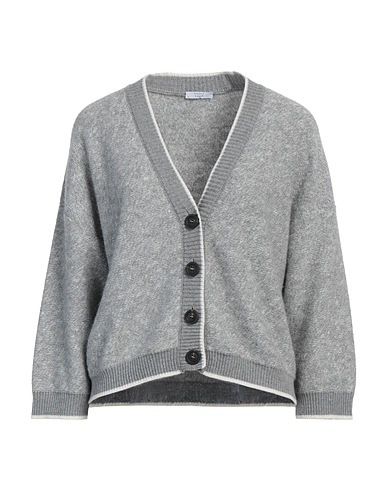 PESERICO カーディガン EASY ライトグレー ウール 90% / カシミヤ 10% / コットン / ナイロン / 毛（アルパカ）