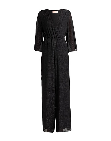 TWINSET Tute e Salopette Nero 100% Poliestere