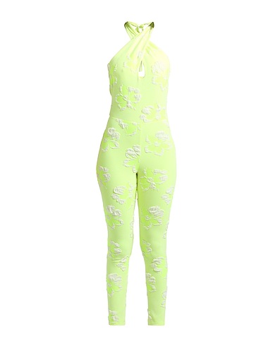 MSGM Jumpsuits and Dungarees Yellow 90% Polyester, 10% Elastane