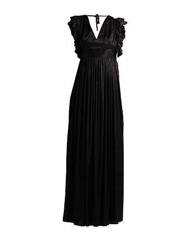 MARC ELLIS Long dress NERO 100% Polyester