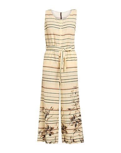 MANILA GRACE Jumpsuits and Dungarees Sand 92% Cotton, 7% Polyester, 1% Textile fibres