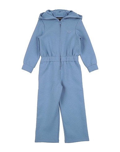 EMPORIO ARMANI Tuta Intera Bambini Blu chiaro 76% Cotone, 18% Poliestere, 6% Elastan