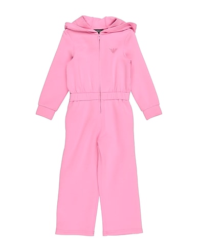 EMPORIO ARMANI Kids’ jumpsuit Pink 76% Cotton, 18% Polyester, 6% Elastane