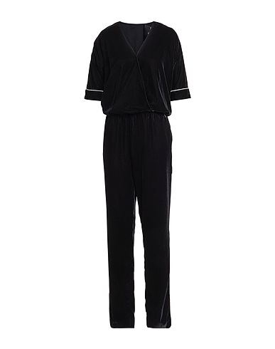 DESIGNERS REMIX Jumpsuits and Dungarees Black 100% Polyester, Cotton