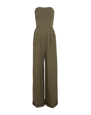 MAX MARA Jumpsuits and Dungarees Dark green 98% Virgin Wool, 2% Elastane