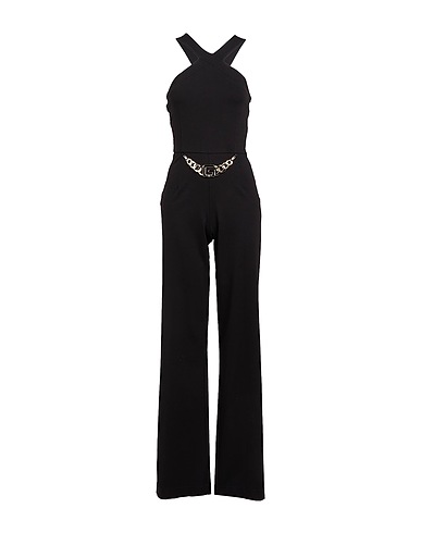 GAëLLE Paris Jumpsuits and Dungarees Black 93% Polyester, 7% Elastane, Viscose, Polyamide