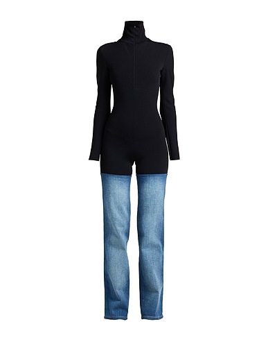 ALAÏA Denim dungaree Black 72% Viscose, 15% Polyester, 12% Polyamide, 1% Polyurethane