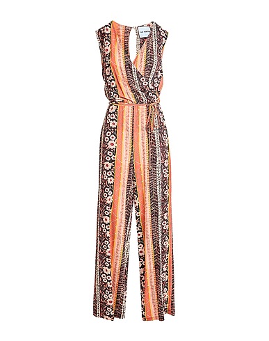 THE ABITO Milano Jumpsuits and Overalls Orange 92% Viscose, 8% Elastane