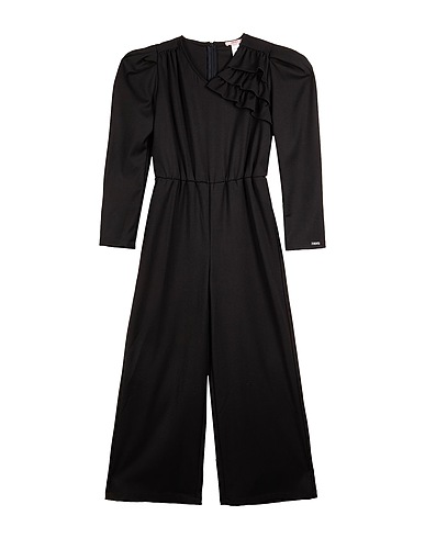 LIU •JO Kids’ jumpsuit Black 72% Cotton, 18% Acrylic, 7% Polyester, 2% Other Fibres, 1% Polyamide