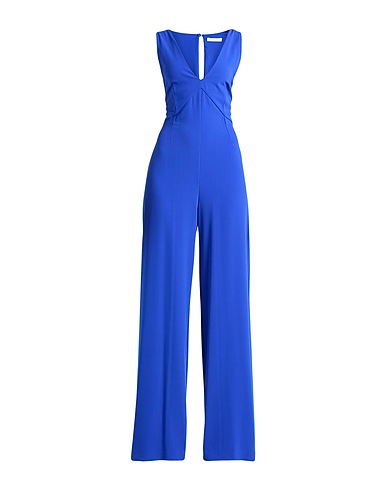 PATRIZIA PEPE Jumpsuits and Dungarees Bright blue 89% Polyester, 11% Elastane