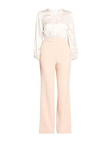 NENETTE Jumpsuits and Dungarees White 97% Polyester, 3% Elastane