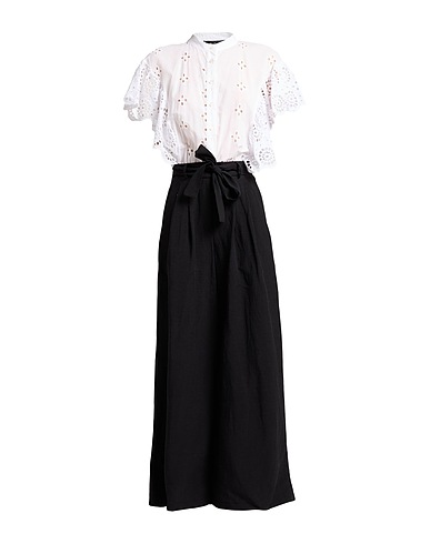 ICONA by KAOS Jumpsuits and Overalls Black 60% Viscose, 40% Linen
