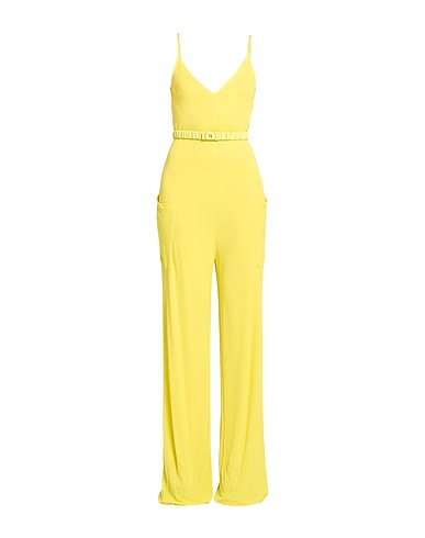 ELISABETTA FRANCHI Jumpsuits and Dungarees 0 Yellow 100% Viscose