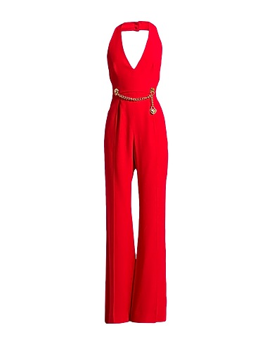 MOSCHINO Jumpsuits and Overalls Red 70% Acetate, 30% Viscose