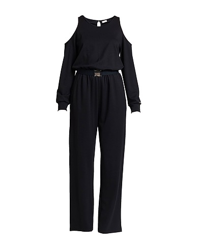 LIU •JO Jumpsuits and Dungarees Black 82% Viscose, 13% Polyamide, 5% Elastane