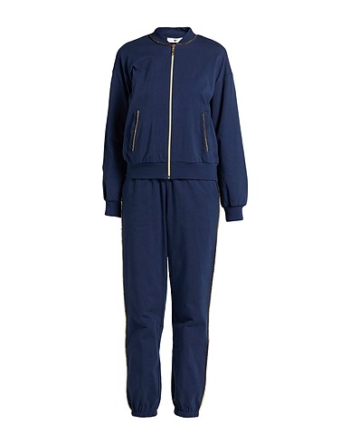 TWINSET Tracksuit Navy blue 100% Cotton, Elastane