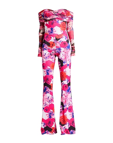 GAëLLE Paris Jumpsuits and Overalls Fuchsia 80% Polyester, 20% Elastane