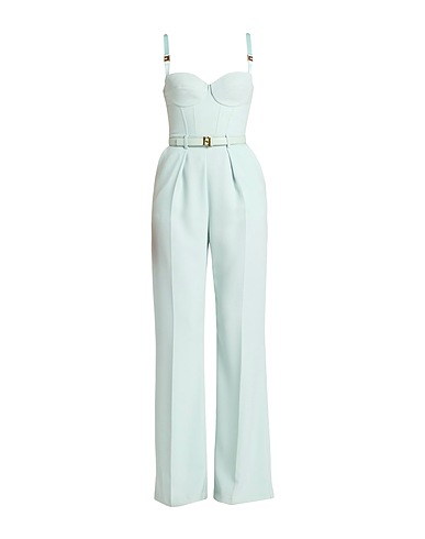 ELISABETTA FRANCHI Jumpsuits and Overalls ESSENTIAL Light green 100% Polyester, Polyamide