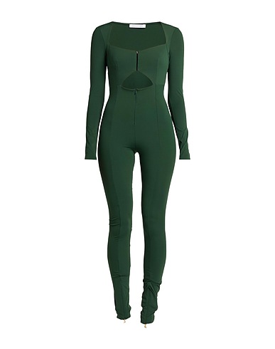 PATRIZIA PEPE Jumpsuits and Dungarees Dark green 81% Polyamide, 19% Elastane