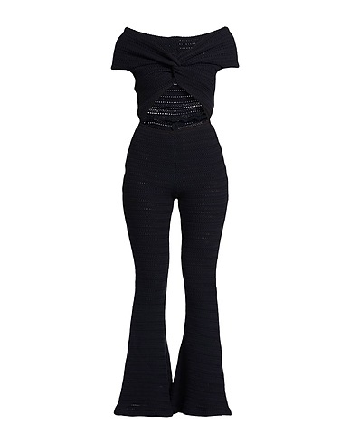 ALBERTO AUDENINO Jumpsuits and Dungarees Black 60% Cotton, 40% Polyamide