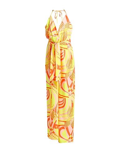 F**K PROJECT Jumpsuits and Overalls Yellow 97% Polyester, 3% Elastane
