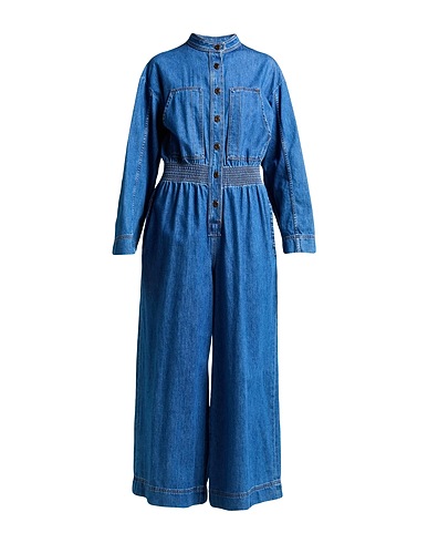 WEEKEND MAX MARA デニムジャンプスーツ ブルー コットン 100%