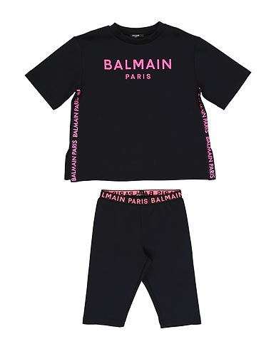 BALMAIN 키즈 상하세트 블랙 86% 폴리아미드, 14% 엘라스테인