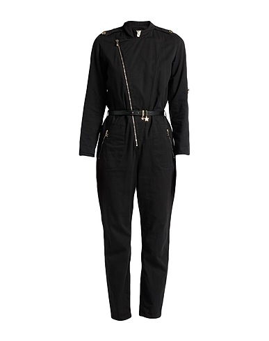 ELISABETTA FRANCHI JEANS Salopette jeans Nero 100% Cotone
