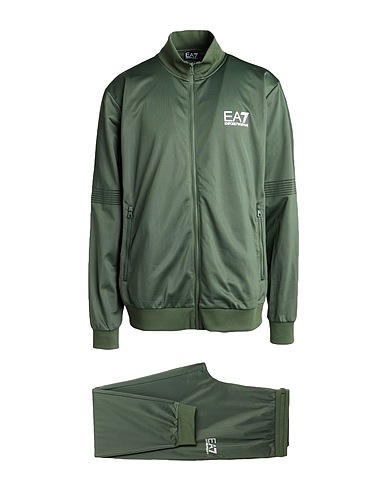 EA7 Tracksuit Military green 100% Polyester, Elastane