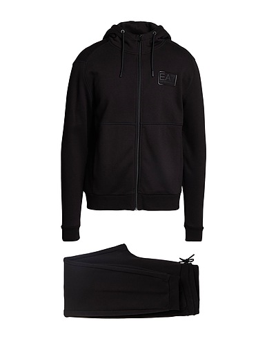 EA7 Tracksuit Black 85% Cotton, 15% Polyester, Elastane