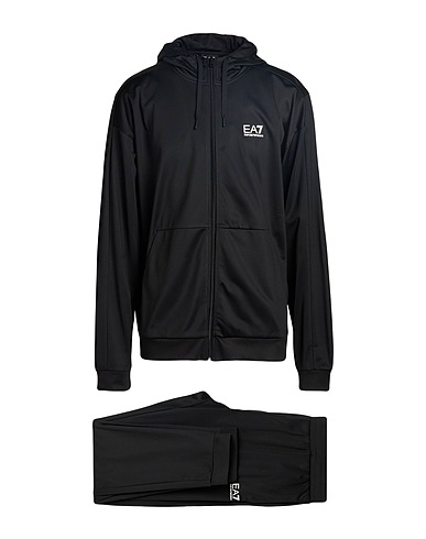 EA7 Athletic outfit Black 100% Polyester, Elastane