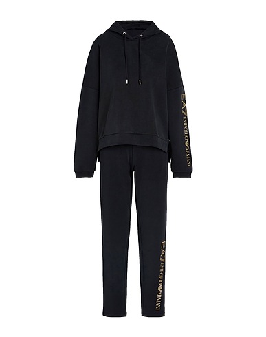 EA7 Tuta Sportiva Nero 48% Poliestere, 45% Modal, 7% Elastan