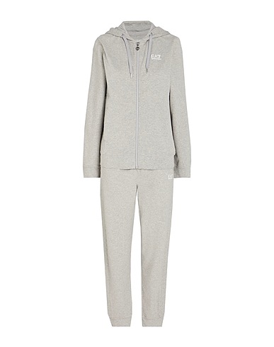 EA7 Tracksuit Light grey 95% Cotton, 5% Elastane
