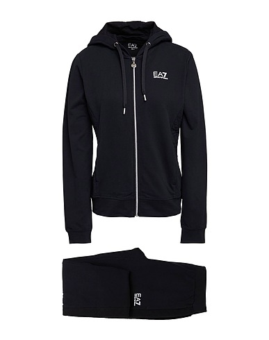 EA7 Tuta Sportiva Nero 95% Cotone, 5% Elastan