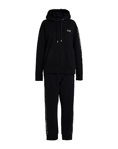 EA7 Tuta Sportiva Nero 95% Cotone, 5% Elastan