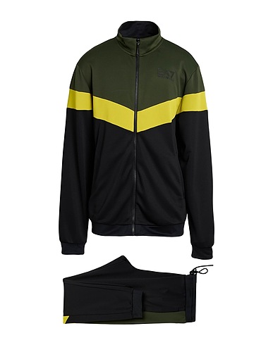 EA7 Tracksuit Military green 100% Polyester, Elastane