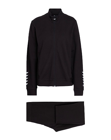 EA7 Tracksuit Black 96% Cotton, 4% Elastane