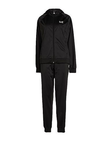 EA7 Tracksuit Black 100% Polyester, Elastane