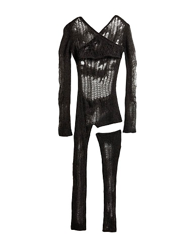RICK OWENS Jumpsuits and Dungarees Charcoal 50% Polyamide, 46% Mohair wool, 4% Wool