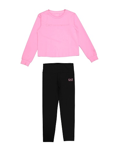 EA7 Tuta da ginnastica Rosa 96% Cotone, 4% Elastan