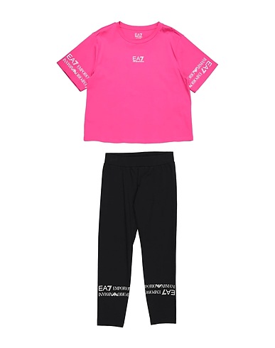 EA7 Kinderkleidung-Set Fuchsia 100% Baumwolle
