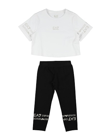 EA7 Completo Bambini Bianco 100% Cotone