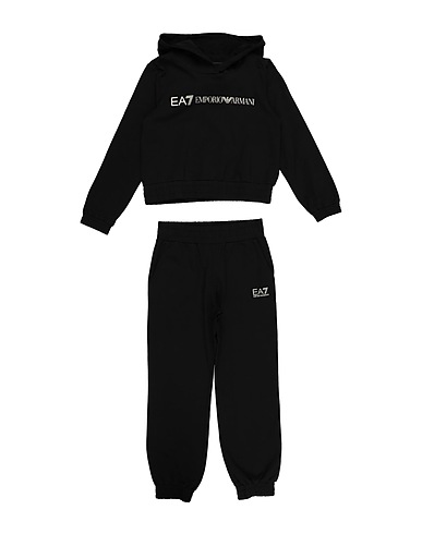 EA7 Tuta da ginnastica Nero 96% Cotone, 4% Elastan