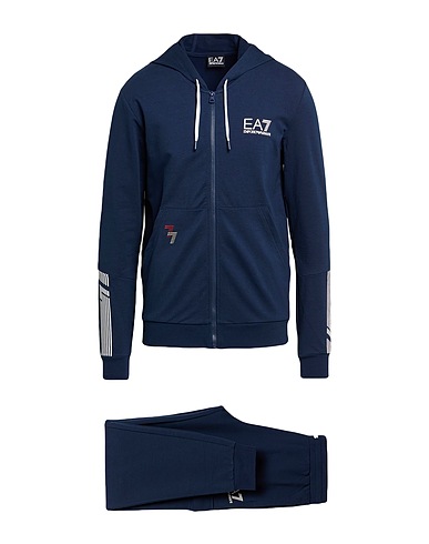EA7 Tuta Sportiva Blu navy 58% Cotone, 38% Poliestere, 4% Elastan